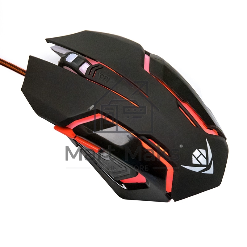 Мышь проводная Nakatomi MOG-20U черный, 2400 dpi, USB, кнопки - 6