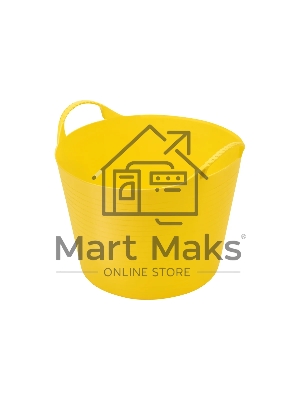 Ведро гибкое сверхпрочное, 28 л, желтое, Россия Сибртех