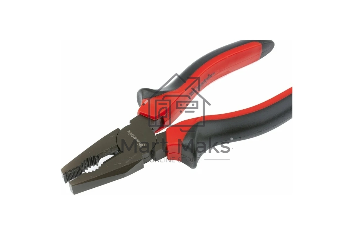 Плоскогубцы Matrix Nickel черный, 180 мм, комбинированные, двухкомпонентные рукоятки