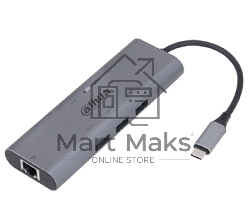 Док станция DAHUA 8 in 1 USB 3.1 Type-C to USB 3.0 + HDMI + RJ45 + SD/TF + PD Docking Station
