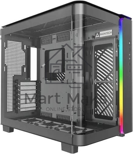 Компьютерный корпус Montech King 95 черный без БП ATX 2xUSB3.0 1xUSB3.1 audio bott PSU