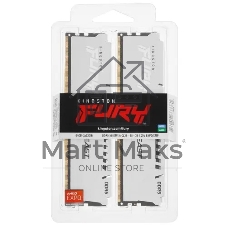 Оперативная память Kingston Fury Beast, DDR5, 64Gb (2x32 GB), 5600 MHz, CL36, DIMM, радиатор, белый