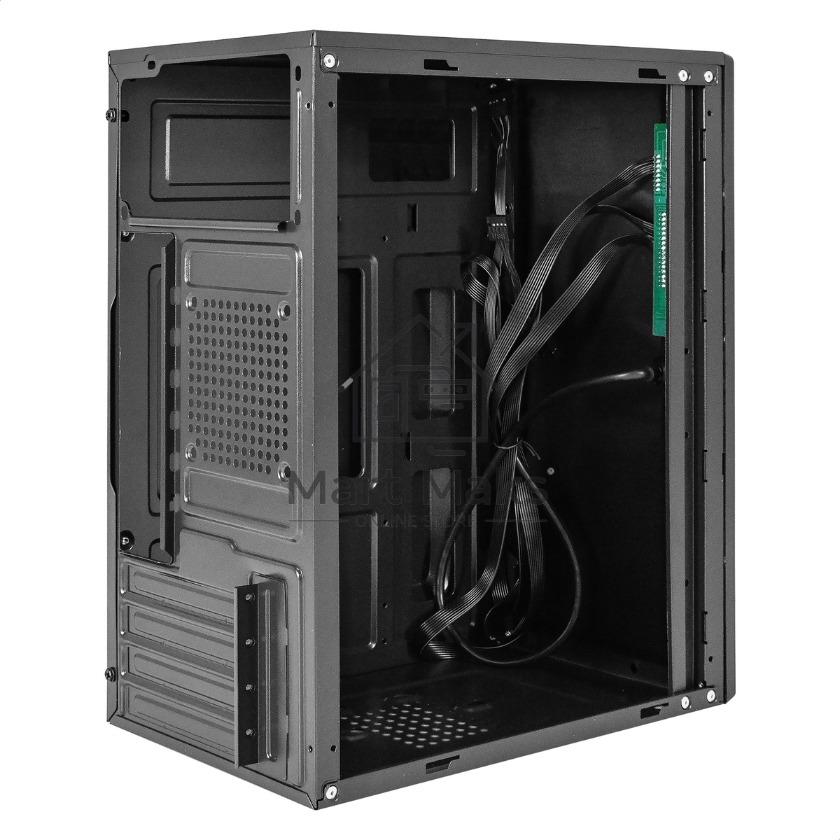 Компьютерный корпус Minitower ExeGate BAA-408 (mATX, без БП, 2*USB, HD Audio, черный)