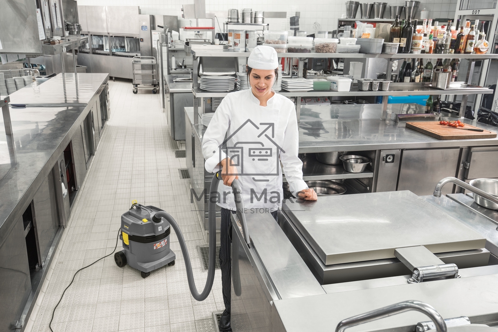 Пылесос строительный Karcher NT 22/1 Ap Te серый, 1300 Вт, уборка сухая/влажная, пылесборник мешок/контейнер, 22 л