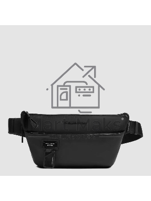 Рюкзак слинг Piquadro Harper CA6881AP/N черный кожа