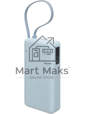 Портативный аккумулятор со встроенным кабелем Xiaomi 67W Power Bank 20000 (Integrated Cable) Ice Blue (BHR08O8GL)