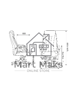 Кресло руководителя Бюрократ T-9922WALNUT/BLACK черный, кожа, крестовина дерево