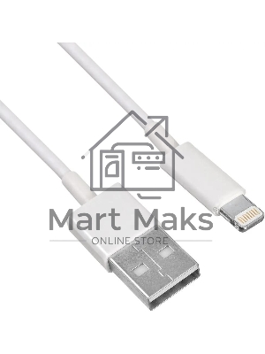 Кабель KingPrice KP-USBAL-1m USB (m)-Lightning (m) 1м белый