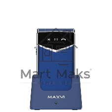 Мобильный телефон Maxvi E11ds синий/серебристый
