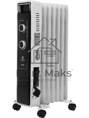 Радиатор масляный Royal Clima PARMA ROR-PR7-1500M 1500Вт белый/черный