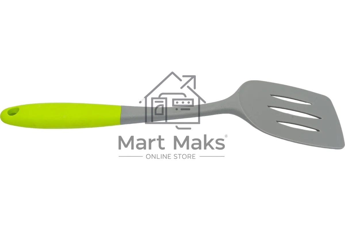 Лопатка MALLONY с отверстиями из нейлона с цветной ручкой из TPR, серия Novita