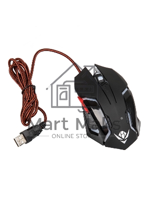 Мышь проводная Nakatomi MOG-20U черный, 2400 dpi, USB, кнопки - 6