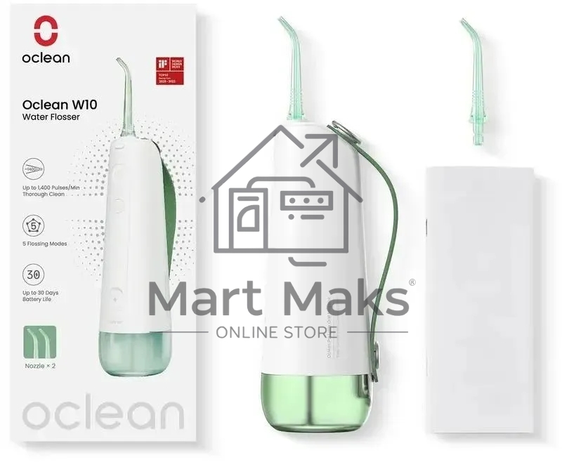 Ирригатор Oclean W10 импульсн. зеленый