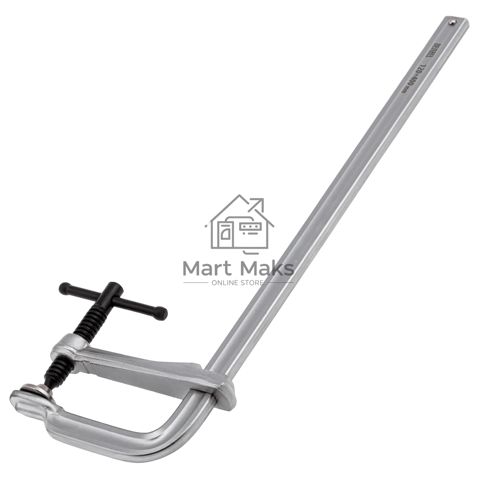 Струбцина Denzel F-образная, 120x400 мм, кованая