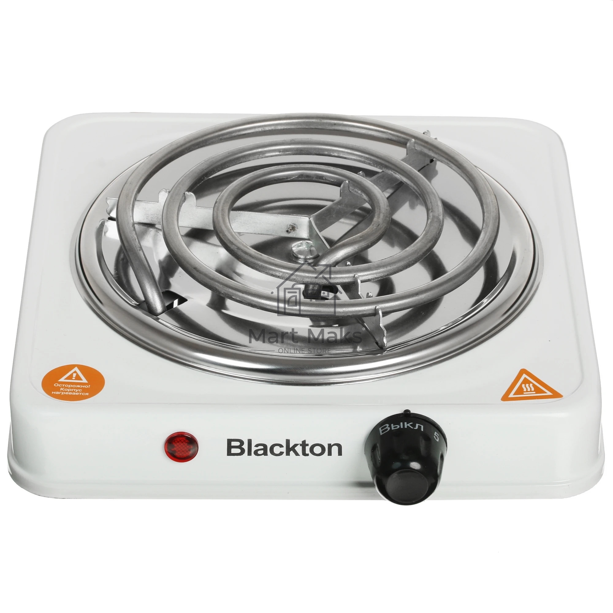 Плита настольная электрическая Blackton Bt HP101W белый, количество конфорок 1шт