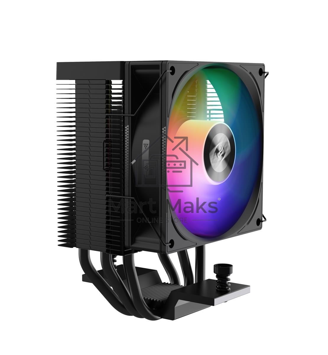 Кулер для процессора PCCooler R300 ARGB BK черный 92мм алюминий+медь 2200rpm 30db 4-pin 150W 133мм