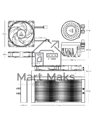 Жидкостная система охлаждения Arctic Liquid Freezer III 240 A-RGb белый, 120 мм, алюминий, 2800 об/мин, 25 дБ, 4 pin, 250 Вт
