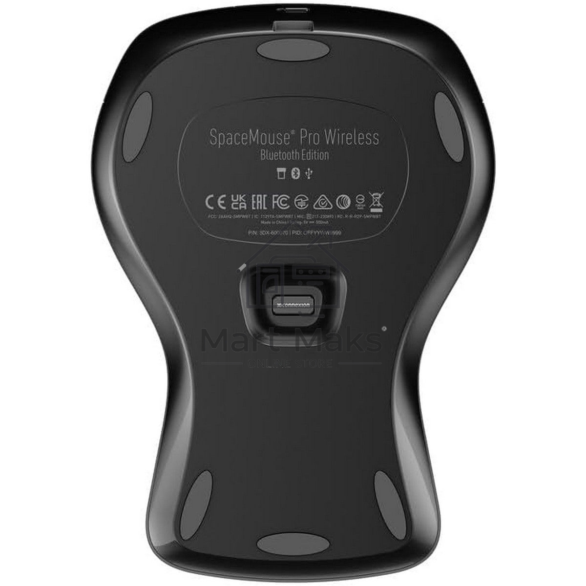 Мышь беспроводная/проводная 3DConnexion SpaceMouse Pro Wireless (3DX-700119) черный, радиоканал, Bluetooth, USB, кнопки - 15