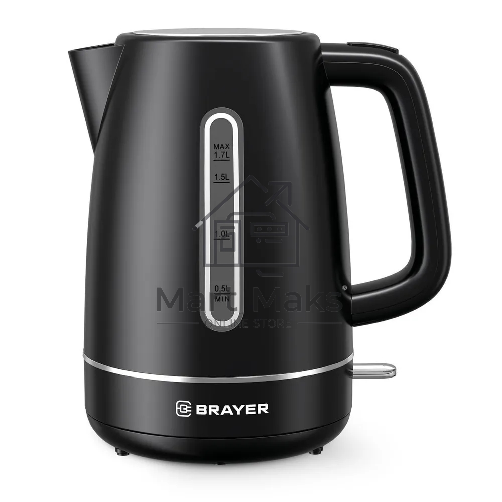 Чайник BRAYER BR6103BK 2200Вт, 1.7л, черный
