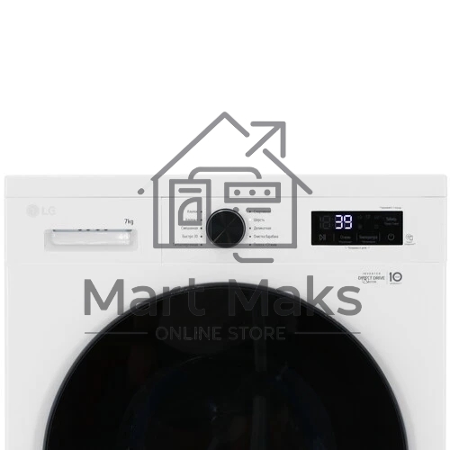 Стиральная машина LG F2Y1VS5W белый, загрузка фронтальная 9 кг, 1200 об/мин., класс: А