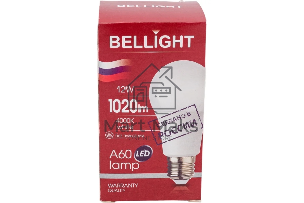 Лампа светодиодная Bellight LED 12 Вт Е27 220 4000 К 1020 Лм