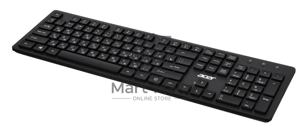 Клавиатура Acer OKW020 проводная, USB, черный