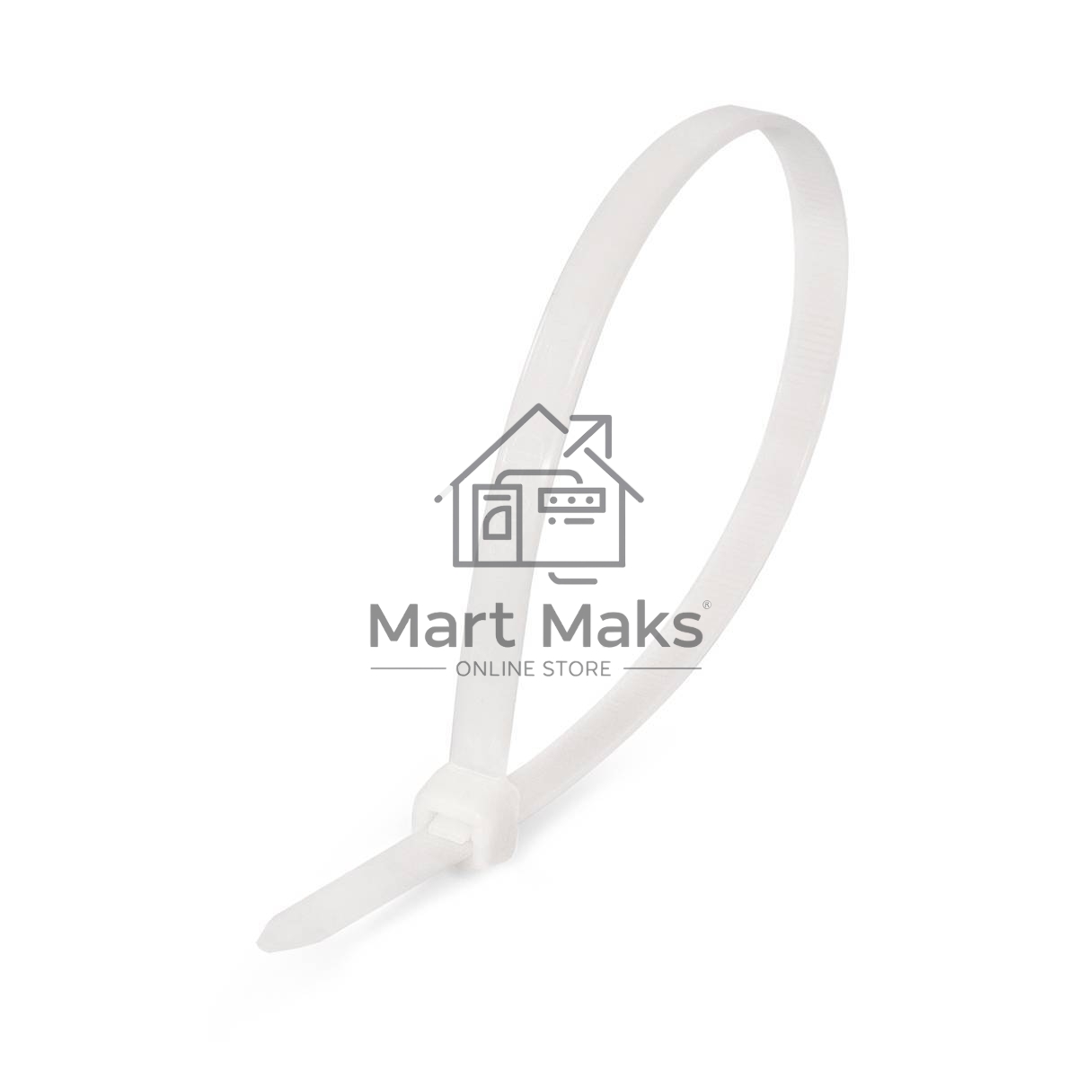 Нейлоновые стяжки FORTISFLEX КСС 8х500 белый 100 штук 50013