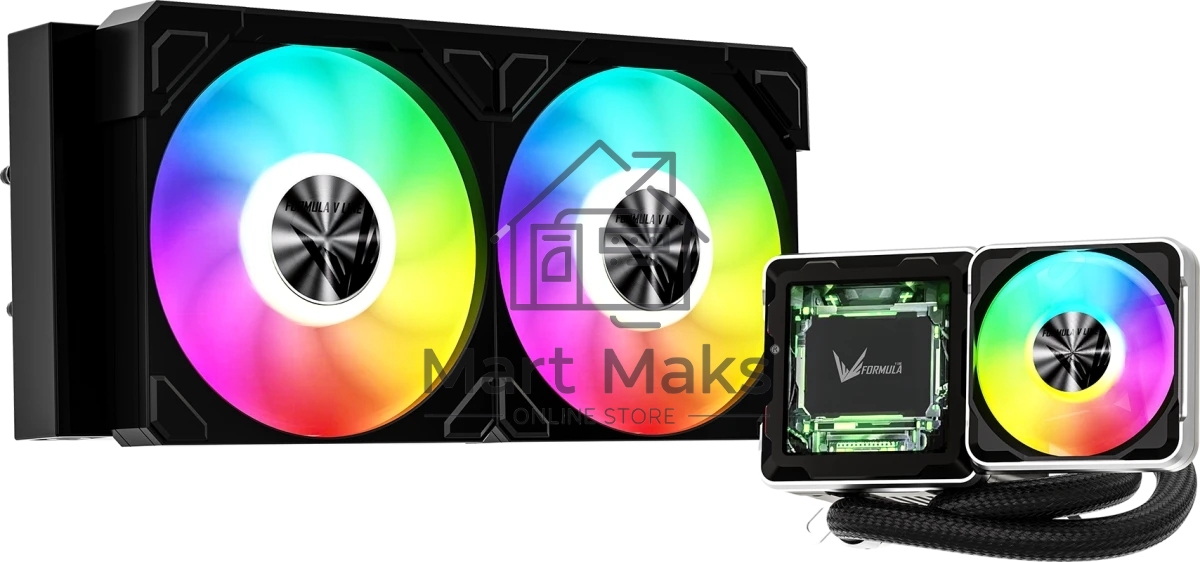 Система жидкостного охлаждения Formula V Line Cryo Wing Digi 240 BK, 240мм, LCD 2.73