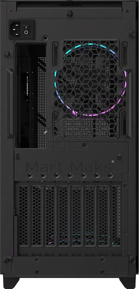 Компьютерный корпус Gigabyte GB-AC400G черный без БП ATX 2xUSB3.0 1xUSB3.1 audio bott PSU