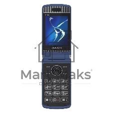 Мобильный телефон Maxvi E11ds синий/серебристый