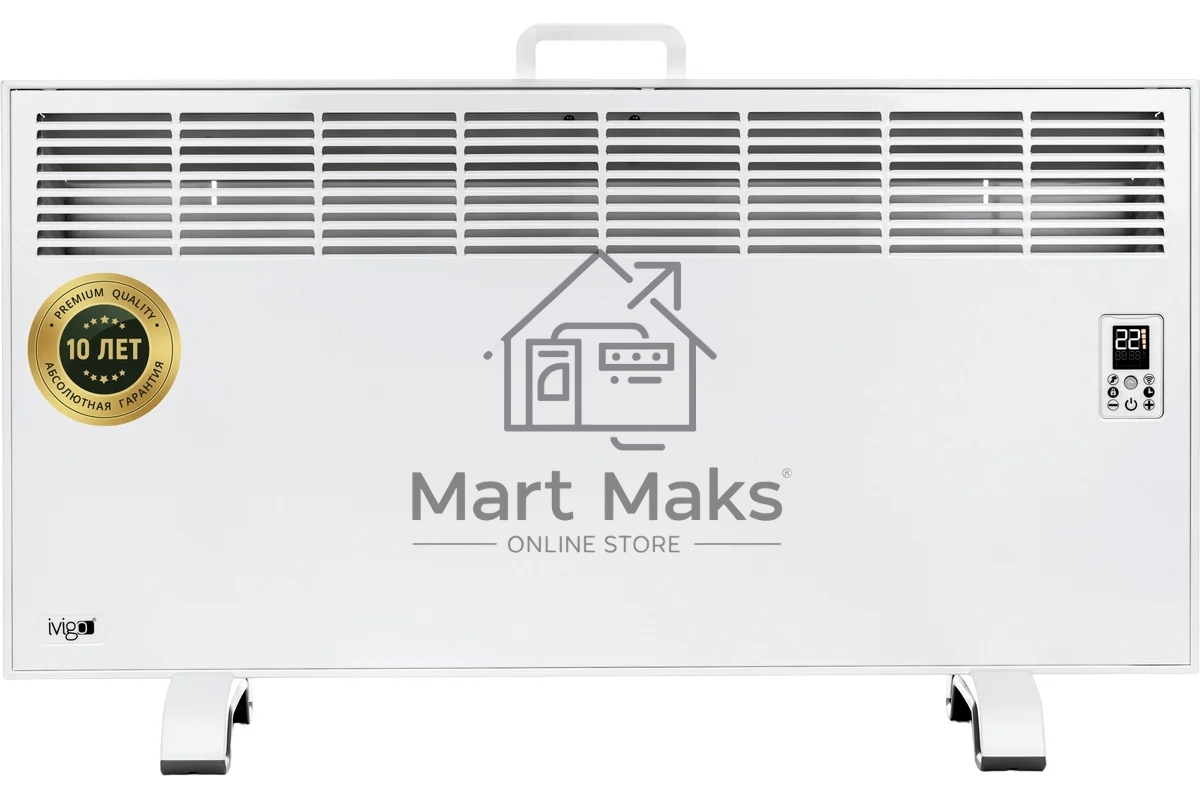 Электрический конвектор iVigo EPK4590P20 2000 Вт белый, WI-FI