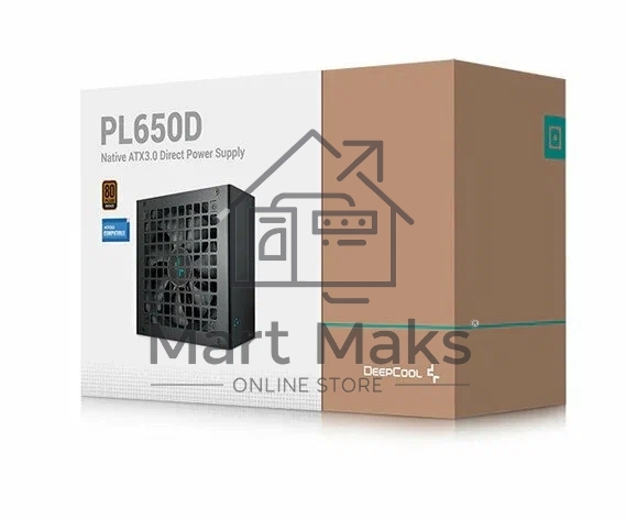 Блок питания Deepcool / GamerStorm PL650D, 650Вт, 80 PLUS Bronze, 120мм, черный