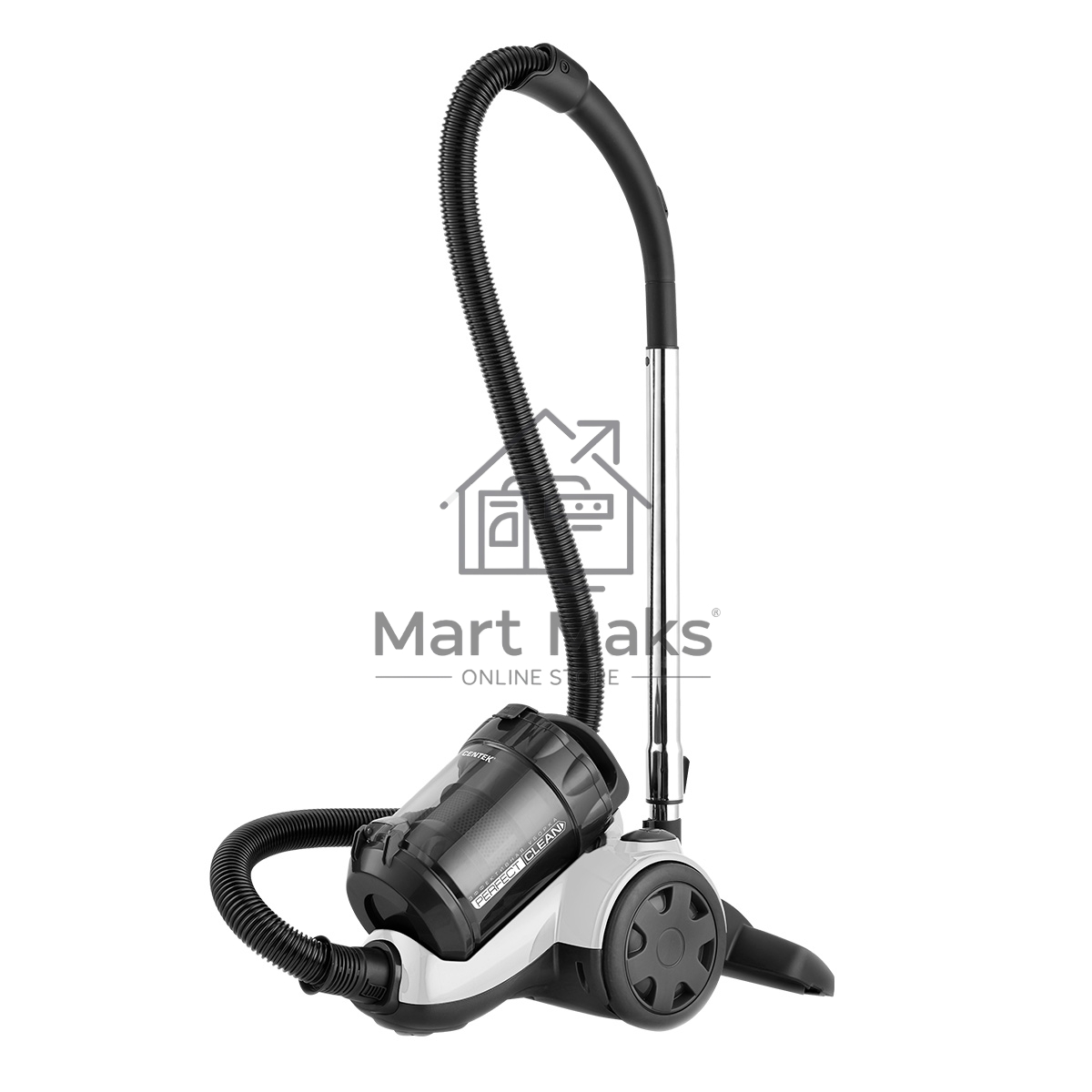 Пылесос Centek CT-2528 белый/черный, 350/2000 Вт, уборка сухая, пылесборник циклонный фильтр, 1.5 л