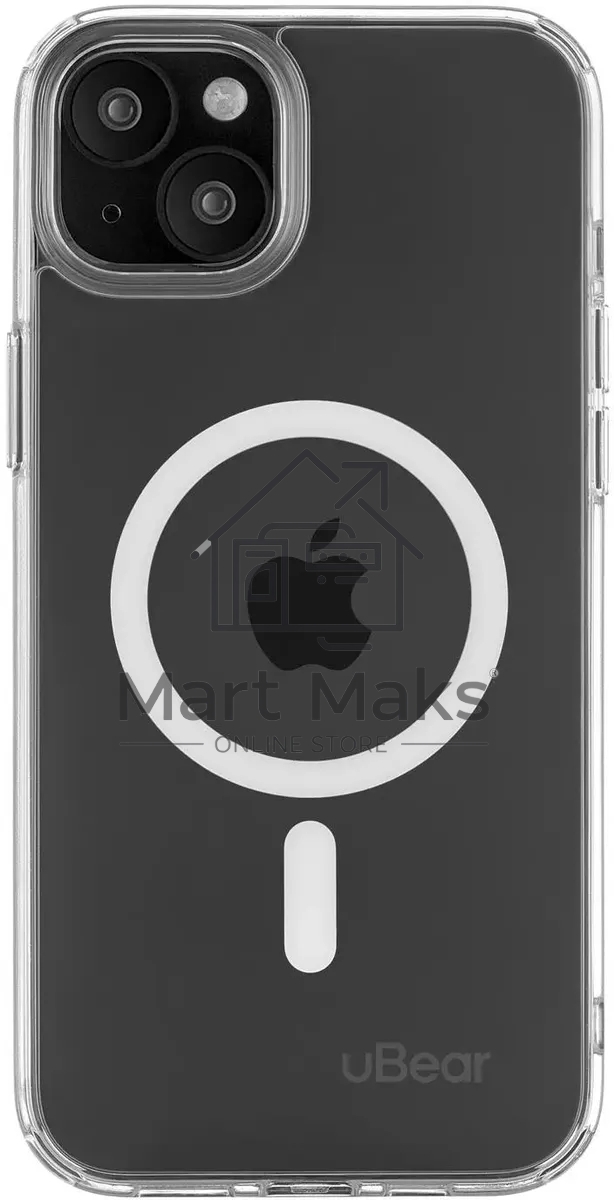 Чехол (клип-кейс) uBear для Apple iPhone 15 Plus Real Mag Case with MagSafe прозрачный (CS254TT67RL-I23M)