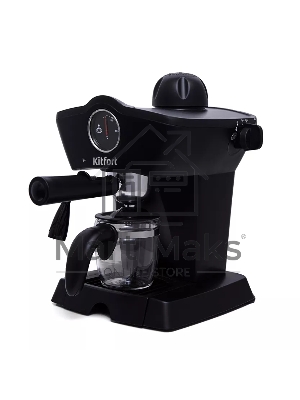 Кофеварка рожковая Kitfort КТ-706 черный, исп. кофе - молотый, 0,25 л, 800 Вт, 3,5 бар