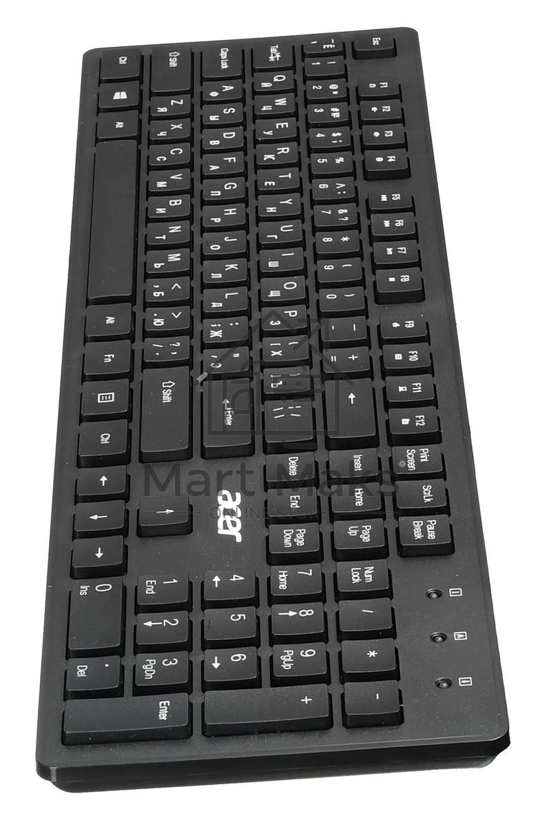 Клавиатура Acer OKW020 проводная, USB, черный
