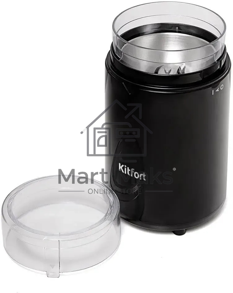 Кофемолка Kitfort КТ-1314 Напряжение: 220 - 230 В, 50/60 Гц.Мощность: 150 Вт.Вместимость: 60 г зерен.
