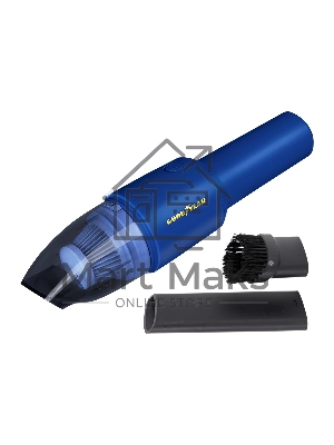 Пылесос автомобильный GOODYEAR GY-VC-03 синий, 55 Вт, уборка сухая, пылесборник контейнер 0.65 л