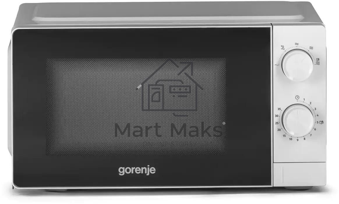 Микроволновая печь Gorenje MO20CE1W5 белый, 20 л, 700 Вт, переключатели - поворотный механизм