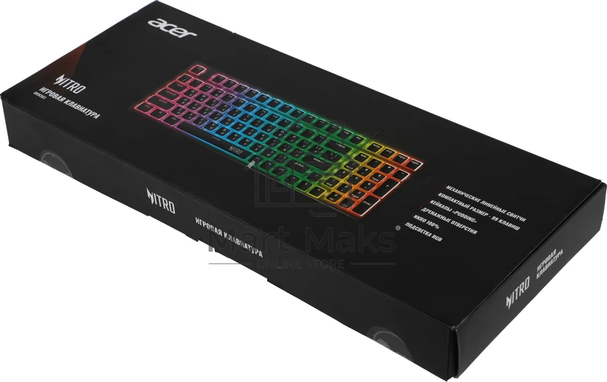 Клавиатура Acer Nitro OKW303 проводная, USB, черный