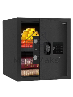 Сейф Deli ET533 360x 330x 330 мм, кодовый электронный/ключевой, черный