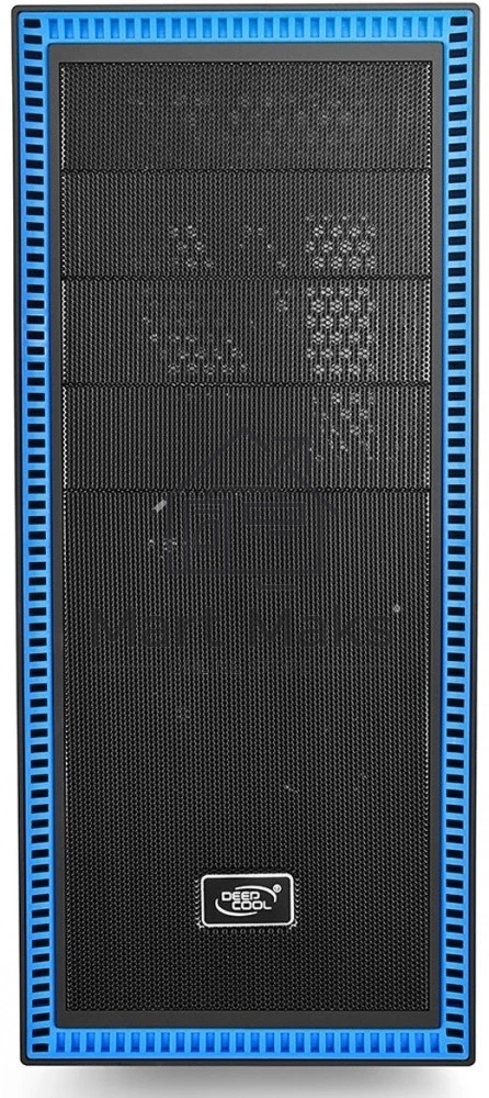 Компьютерный корпус Deepcool TESSERACT BF (DP-CCATX-TSRBFBK), без БП, черно-синий, ATX, видеокарта до 310мм, высота кулера для процессора до 165мм, 7 слотов расширения, 2 отсека 5.25