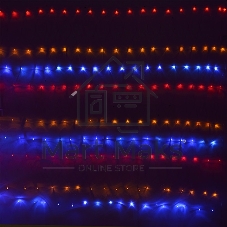 Гирлянда светод. Funray Cетка ML-144M, 1.0*1.5м, 144LED, мульти(4цв.), IP20,прозрачный шнур 1,5м,контр