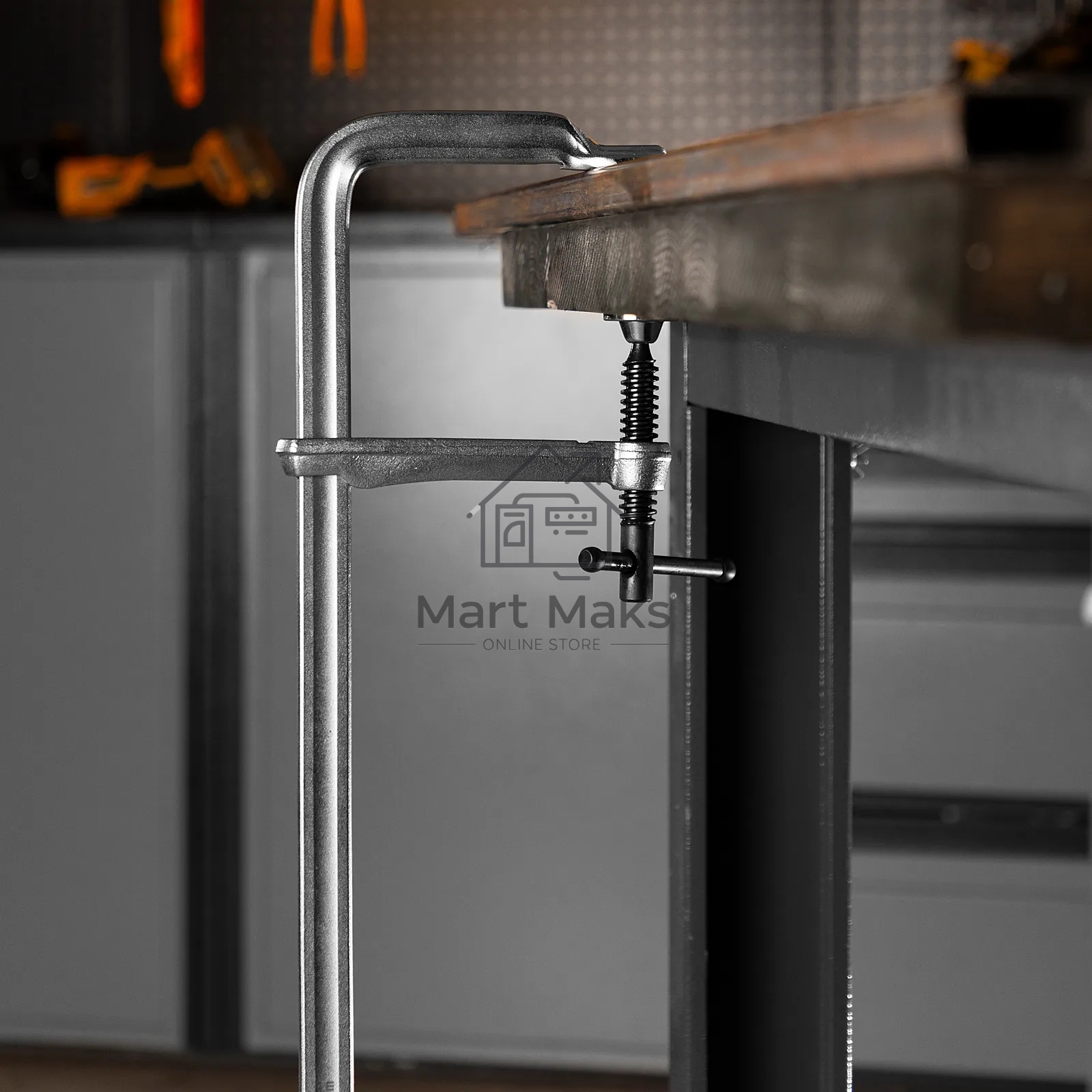 Струбцина Denzel F-образная, 120x400 мм, кованая