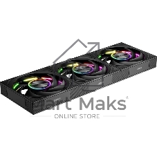 Система жидкостного охлаждения PCCooler DT360 ARGb Display BK (300W, 360мм, LED temp., черный, ARGb/Fans: 3x120мм, 83.83CFM, 3000RPM/Pump height 62мм, 15dBA, 2600RPM, Rad thickness 27мм/S: 1851, 1700, 1200, 115X, AM5, AM4)