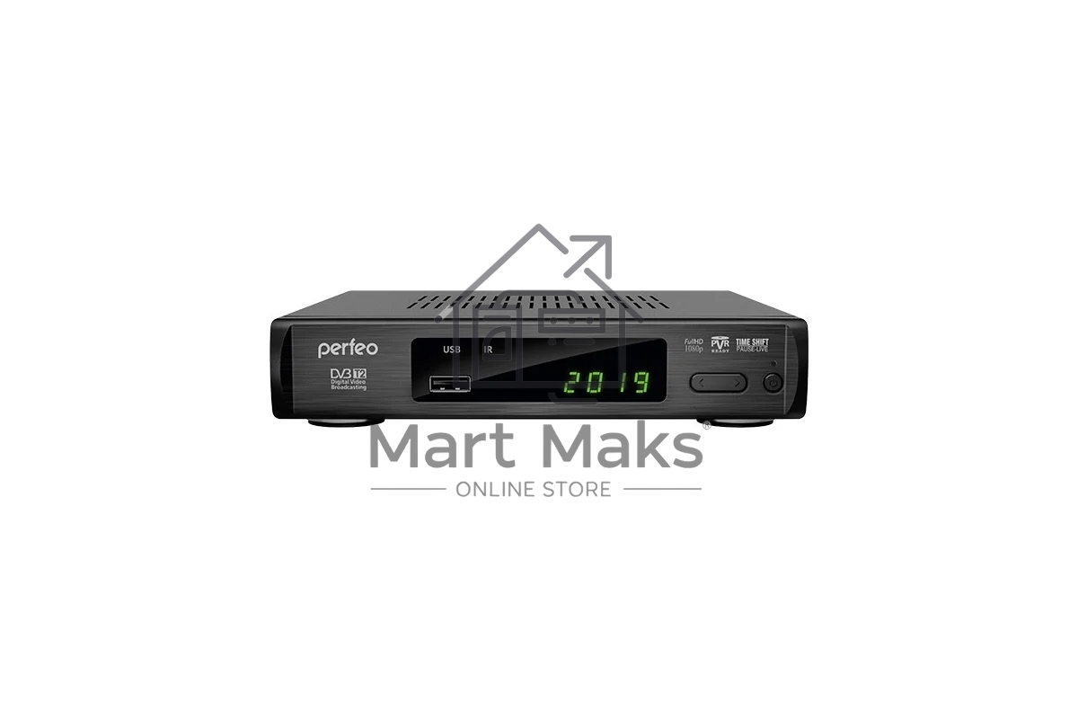 Приставка Perfeo (PF-A4412) LEADER DVB-T2/C для цифр.TV, Wi-Fi, IPTV, HDMI, 2 USB, DolbyDigital, пульт ДУ