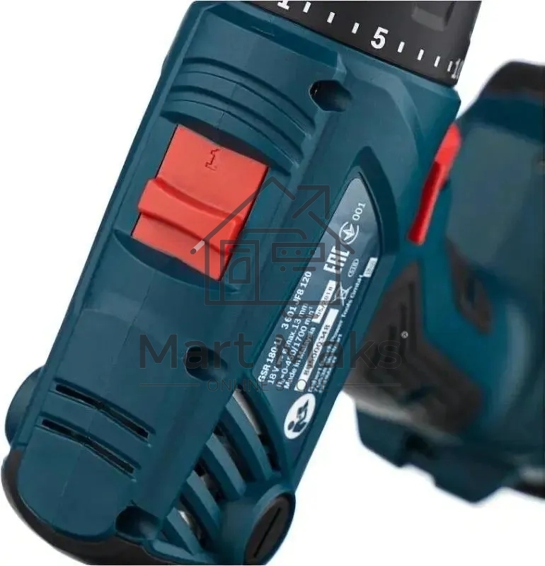 Дрель-шуруповерт Bosch GSR 180 LI 06019F8109, Аккумуляторная, 2 АКБ, Кейс