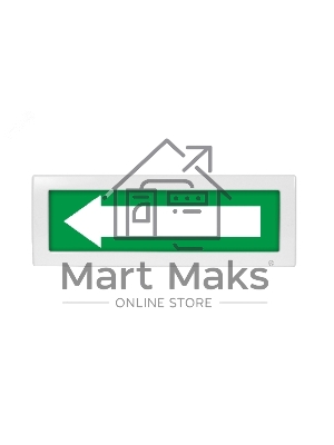 Оповещатель световой Молния-24 Стрелка влево зеленый фон