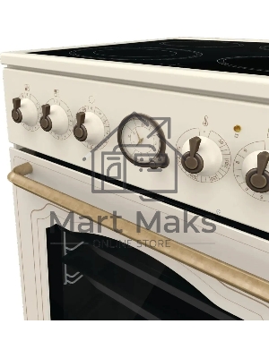 Плита электрическая Gorenje GECS5B70CLI бежевый, конфорок 4 электрических, духовка 70 л, 50 см x 85 см x 59.4 см