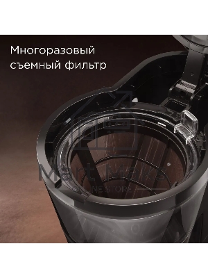 Кофеварка капельная Redmond CM700 черный, исп. кофе - молотый, 1.2 л, 900 Вт